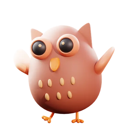 Owl  3D Illustration