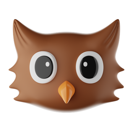 올빼미 이모티콘  3D Icon