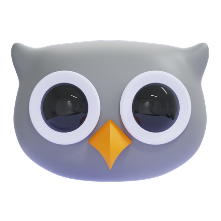 Owl Emoji  3D Icon