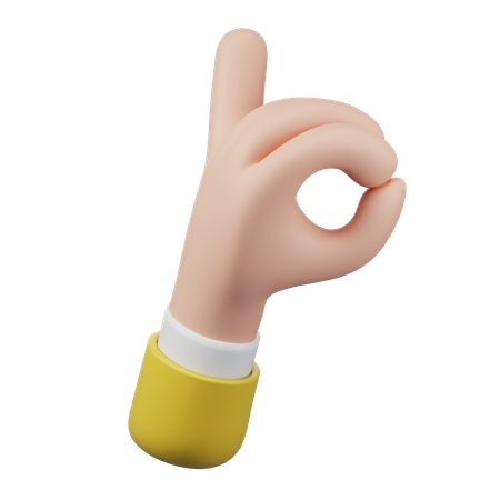 Owl hand gesture  3D Icon