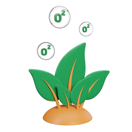Oxigênio fresco  3D Icon