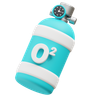3d oxygen illustration