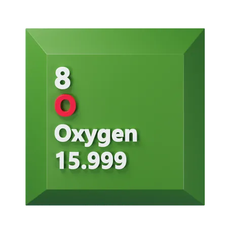 酸素  3D Icon
