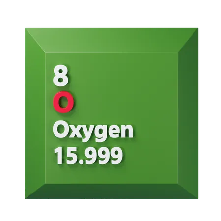 Oxygen  3D Icon