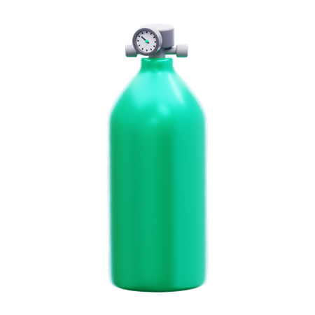 Oxygen Bottle  3D Icon