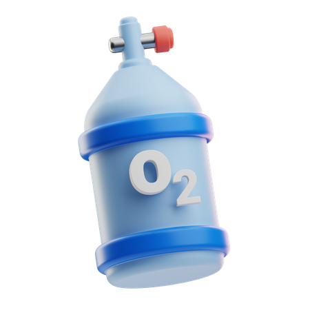 Oxygen Bottle  3D Icon