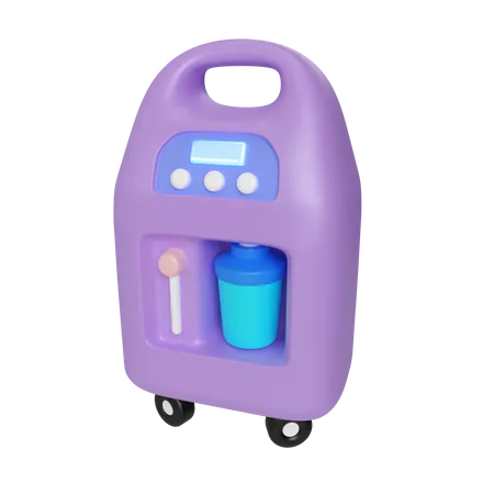 Oxygen Concentrator  3D Illustration