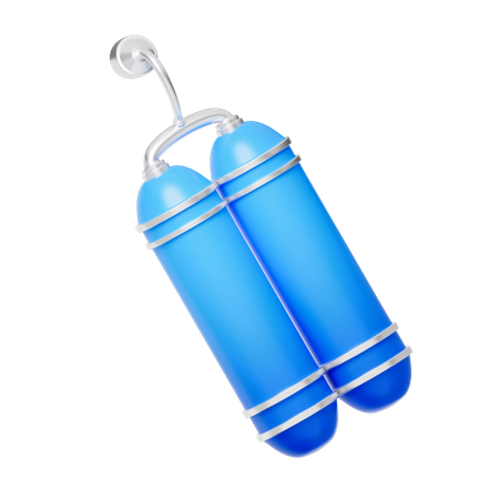 Oxygen Cylinder  3D Icon