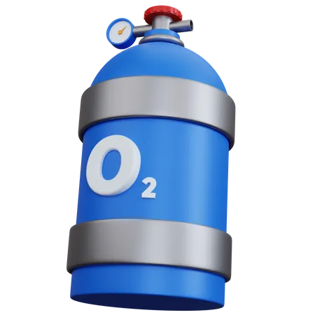 Oxygen Cylinder  3D Icon