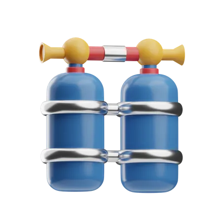 Oxygen Cylinder  3D Icon