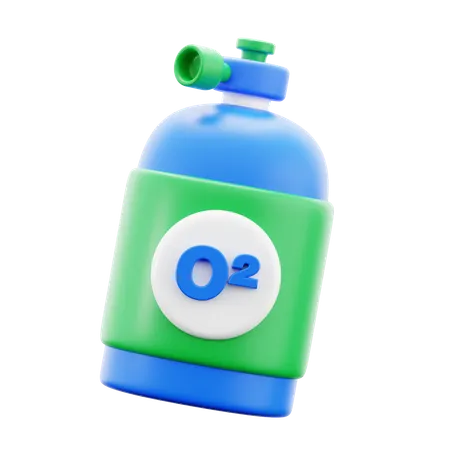 Oxygen Cylinder  3D Icon