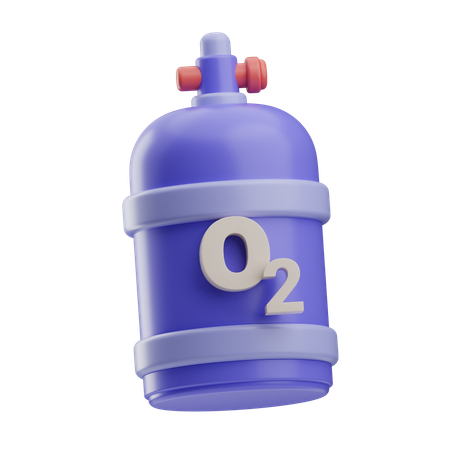 Oxygen Cylinder  3D Icon