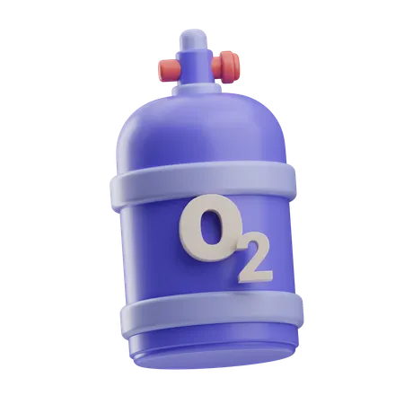 Oxygen Cylinder  3D Icon