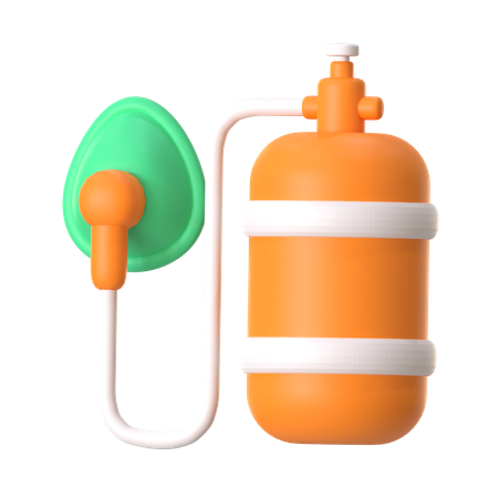 Oxygen Cylinder  3D Icon