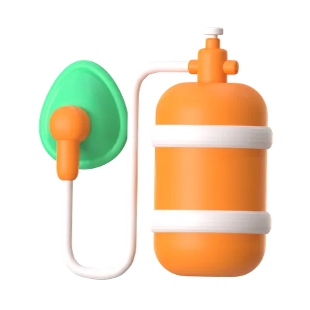 Oxygen Cylinder  3D Icon