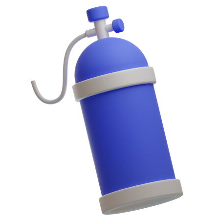 Oxygen Cylinder  3D Icon