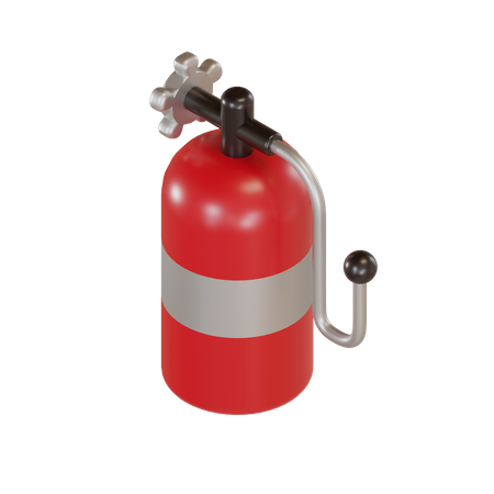 Oxygen Cylinder  3D Illustration