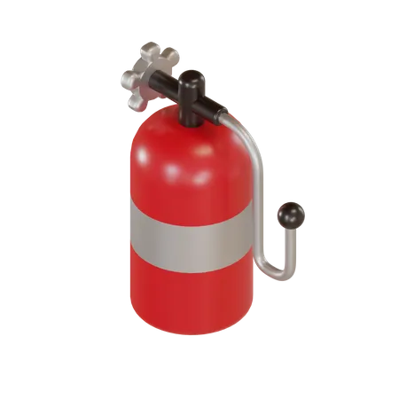 Oxygen Cylinder  3D Illustration