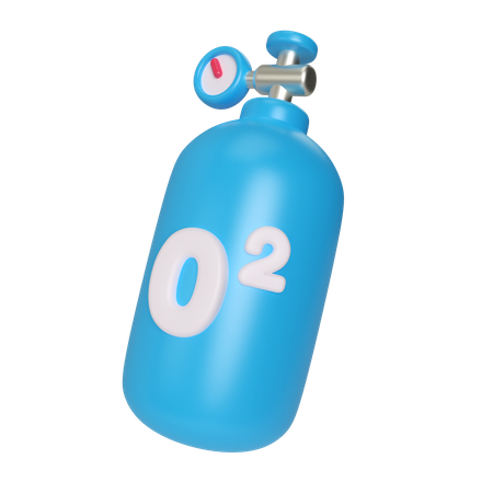 Oxygen Cylinder  3D Illustration