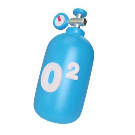 Oxygen Cylinder  3D Illustration