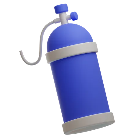 Oxygen Cylinder 3 D Icon 3D Icon