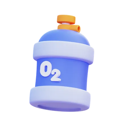 Oxygen Tank  3D Icon