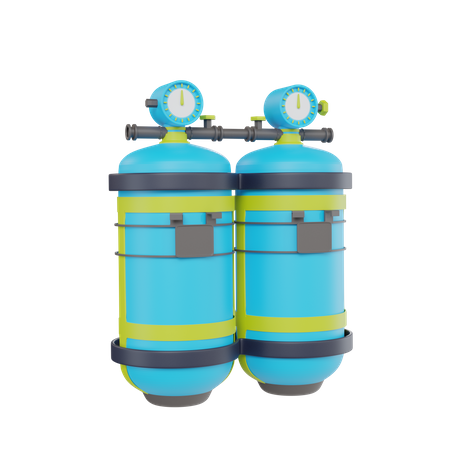 Oxygen Tank  3D Icon