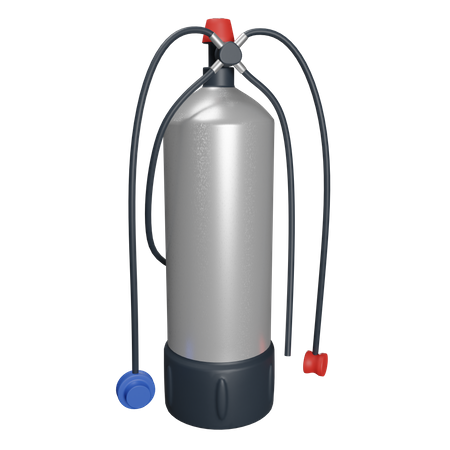 Oxygen Tank  3D Illustration