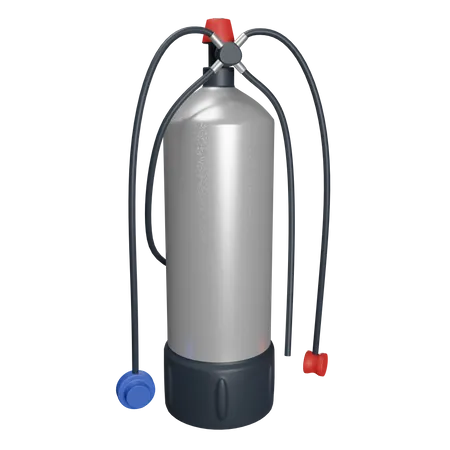 Oxygen Tank  3D Illustration