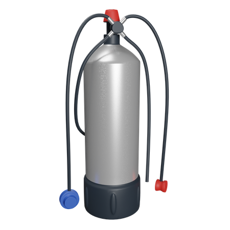 Oxygen Tank 3D Illustration