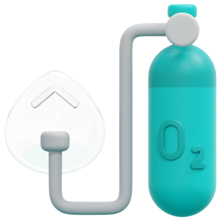 Oxygen Tank 3D Icon