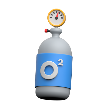 산소 튜브  3D Icon