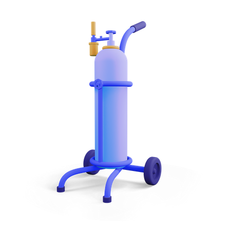 Oxygen tube  3D Illustration