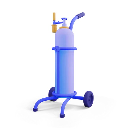 Oxygen tube  3D Illustration