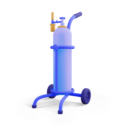 Oxygen tube 3D Illustration