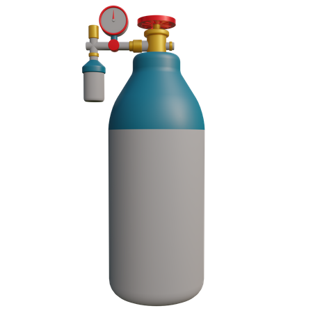 Oxygen Tube Tank  3D Icon