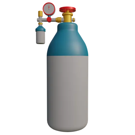 Oxygen Tube Tank  3D Icon