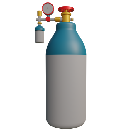 Oxygen Tube Tank  3D Icon