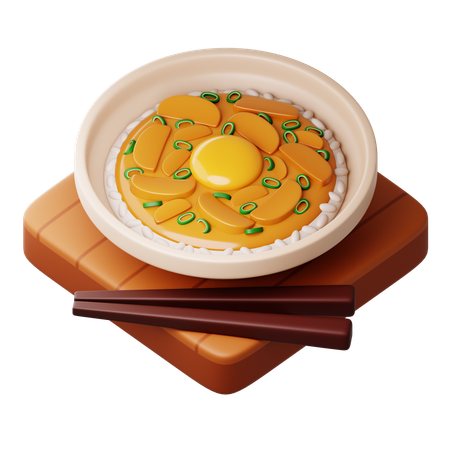 Oyakodon  3D Icon