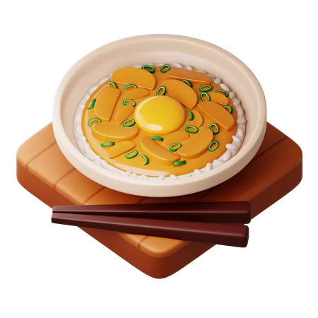 Oyakodon  3D Icon