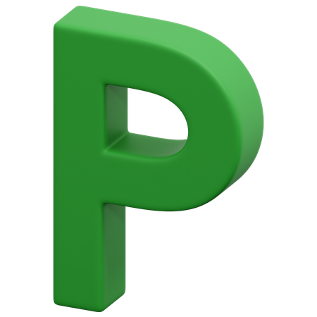 P  3D Icon