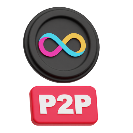 인터넷 컴퓨터 P 2 P  3D Icon