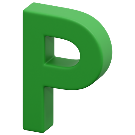 P  3D Icon