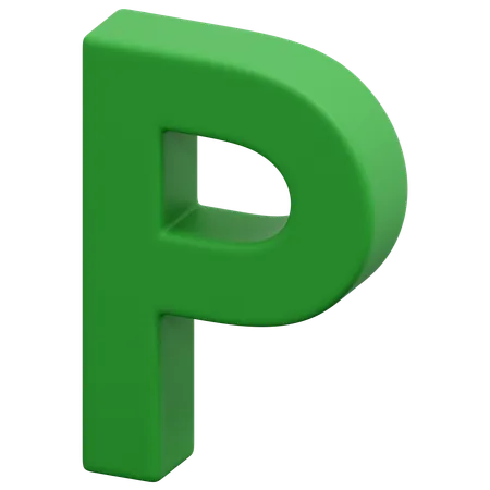 P  3D Icon