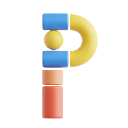 P  3D Icon