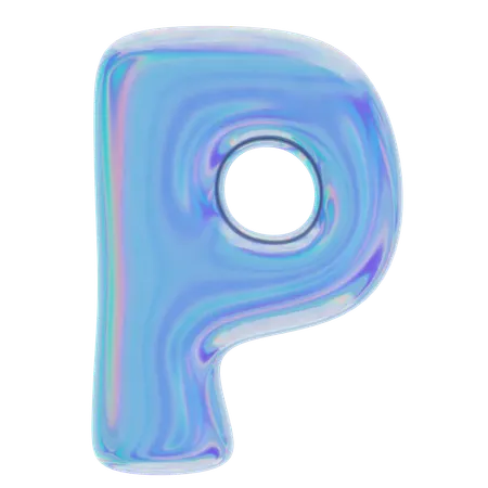 P forme abstraite  3D Icon