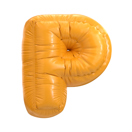 P Alphabet  3D Icon