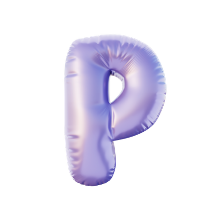 P Alphabet  3D Illustration