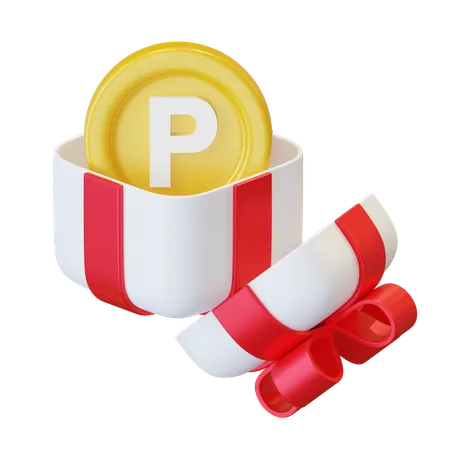 P Coin In Bov  3D Icon