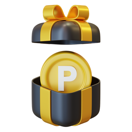 P Coin In Bov  3D Icon